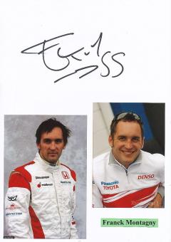 Franck Montagny  Formel 1  Auto Motorsport  Autogramm Karte  original signiert 