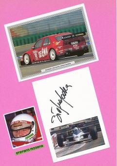 Stefano Modena  Italien  Formel 1  Auto Motorsport  Autogramm Karte  original signiert 
