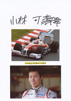 Kamui Kobayashi  Japan  Formel 1  Auto Motorsport  Autogramm Karte  original signiert 