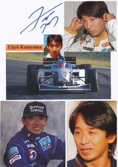 Ukyo Katayama  Japan  Formel 1  Auto Motorsport  Autogramm Karte  original signiert 