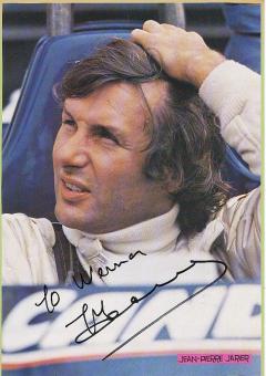 Jean Pierre Jarier  Frankreich  Formel 1  Auto Motorsport  Autogramm Bild original signiert 
