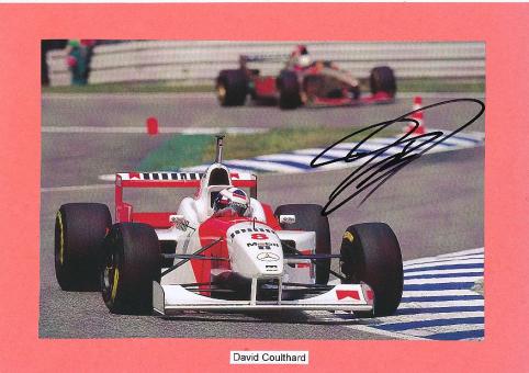 David Coulthard  Formel 1  Auto Motorsport  Autogramm Bild original signiert 