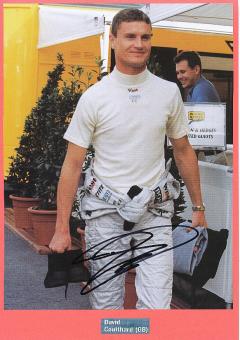 David Coulthard  Formel 1  Auto Motorsport  Autogramm Bild original signiert 
