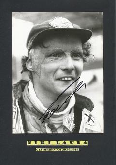 Niki Lauda † 2019  Formel 1  Auto Motorsport  Autogramm Foto original signiert 