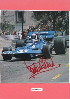 Jackie Stewart  GB Weltmeister  Formel 1  Auto Motorsport  Autogramm Bild original signiert 