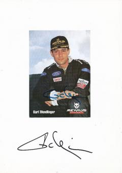 2  x  Karl Wendlinger  AUT  Formel 1  Auto Motorsport  Autogrammkarte + Blankokarte  original signiert 