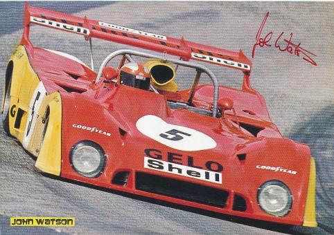 John Watson   Formel 1  Auto Motorsport  Autogramm Bild original signiert 