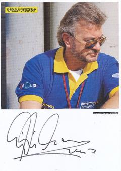 Willi Weber  Manager  Formel 1  Auto Motorsport  Autogramm Karte  original signiert 