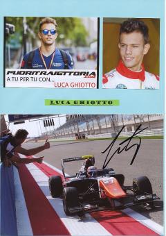 Luca Ghiotto   Formel 1  Auto Motorsport  Autogramm Foto  original signiert 