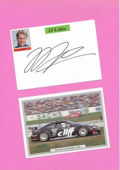 J. J. Lehto  Formel 1  Auto Motorsport  Autogramm Karte  original signiert 