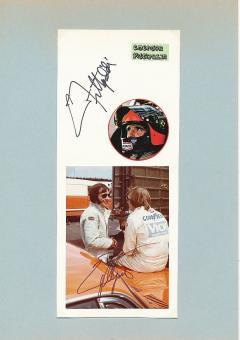 2  x  Emerson Fittipaldi  Brasilien Weltmeister  Auto Motorsport  Autogramm Foto + Karte  original signiert 
