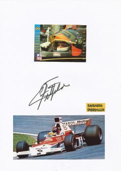 Emerson Fittipaldi  Brasilien Weltmeister  Auto Motorsport  Autogramm Karte  original signiert 