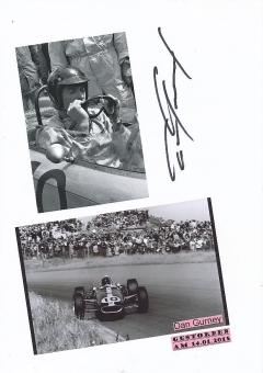 Dan Gurney USA † 2018  Formel 1  Auto Motorsport  Autogramm Karte  original signiert 