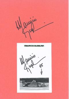 2  x  Mauricio Gugelmin  Formel 1  Auto Motorsport  Autogrammkarte + Blankokarte  original signiert 