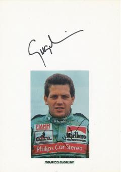 2  x  Mauricio Gugelmin  Formel 1  Auto Motorsport  Autogrammkarte + Blankokarte  original signiert 