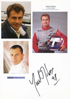 Yannick Dalmas   Formel 1  Auto Motorsport  Autogramm Karte  original signiert 