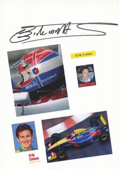 Erik Comas  Frankreich   Formel 1  Auto Motorsport  Autogramm Karte  original signiert 