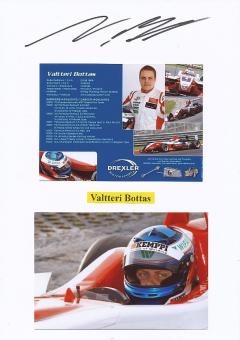 Valtteri Bottas  Finnland   Formel 1  Auto Motorsport  Autogramm Karte  original signiert 