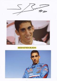 Sebastien Buemi   Formel 1  Auto Motorsport  Autogramm Karte  original signiert 