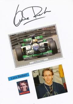 Luca Badoer   Formel 1  Auto Motorsport  Autogramm Karte  original signiert 