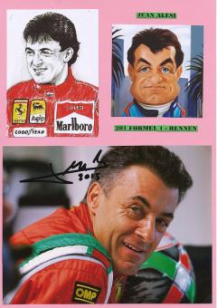 Jean Alesi  Frankreich  Formel 1  Auto Motorsport  Autogramm Foto  original signiert 
