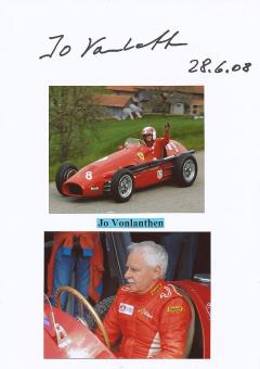 Jo Vonlanthen  Schweiz  Formel 1  Auto Motorsport  Autogramm Karte  original signiert 