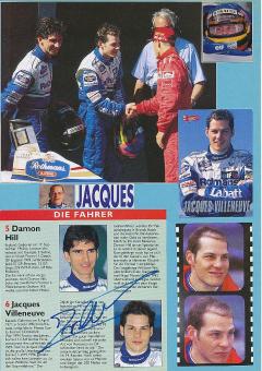 Jacques Villeneuve  Kanada Weltmeister  Formel 1  Auto Motorsport  Autogramm Bild original signiert 
