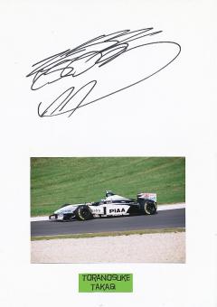 Toranosuke Takagi  Japan  Formel 1  Auto Motorsport  Autogramm Karte  original signiert 