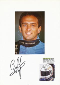 Gabriele Tarquini  Italien  Formel 1  Auto Motorsport  Autogramm Karte  original signiert 