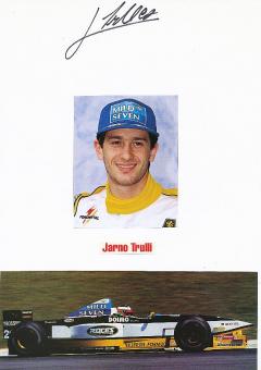 Jarno Trulli  Italien  Formel 1  Auto Motorsport  Autogramm Karte  original signiert 