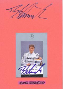 2  x  Bernd Schneider  Formel 1  Auto Motorsport  Autogrammkarte + Blankokarte  original signiert 