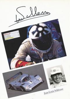 Jean Louis Schlesser  Ralley  Auto Motorsport  Autogramm Karte  original signiert 