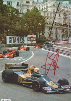 Jody Scheckter  Formel 1  Auto Motorsport  Autogramm Bild original signiert 