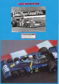 Jody Scheckter  Formel 1  Auto Motorsport  Autogramm Foto  original signiert 