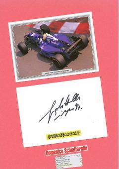 Domenico Schiattarella  Formel 1  Auto Motorsport  Autogramm Karte  original signiert 