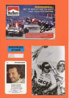 2  x  Siegfried Stohr  Formel 1 Auto Motorsport  Autogrammkarte +  Foto original signiert 