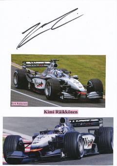Kimi Räikkönen  Weltmeister  Formel 1  Auto Motorsport  Autogramm Karte  original signiert 