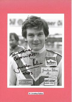 Jonathan Palmer  Formel 1  Auto Motorsport  Autogramm Foto  original signiert 