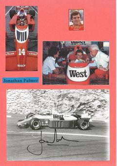 Jonathan Palmer  Formel 1  Auto Motorsport  Autogramm Foto  original signiert 