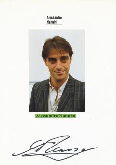 Alessandro Nannini  Italien  Formel 1  Auto Motorsport  Autogramm Karte  original signiert 