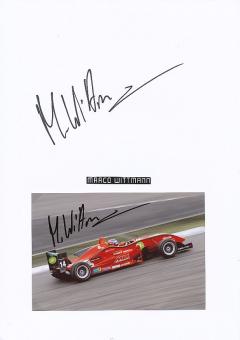 2  x  Marco Wittmann   Auto Motorsport  Autogramm Foto + Karte  original signiert 