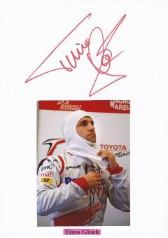 Timo Glock  Formel 1  Auto Motorsport  Autogramm Karte  original signiert 