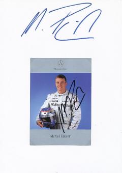 2  x Marcel Fässler  Mercedes  Auto Motorsport  Autogrammkarte + Karte  original signiert 