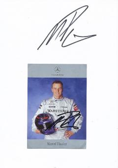 2  x Marcel Fässler  Mercedes  Auto Motorsport  Autogrammkarte + Karte  original signiert 