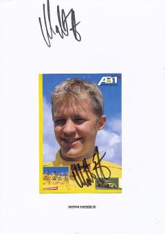 2  x Mattias Ekström  Audi  Auto Motorsport  Autogrammkarte + Karte  original signiert 