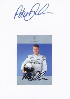 2  x  Peter Dumbreck  Mercedes  Auto Motorsport  Autogrammkarte + Karte  original signiert 