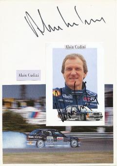 2  x  Alain Cudini  Mercedes  Auto Motorsport  Autogrammkarte + Karte  original signiert 