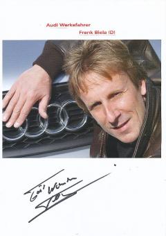 Frank Biela  Audi  Auto Motorsport  Autogramm Karte  original signiert 