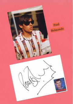 Paul Belmondo  Frankreich  Formel 1  Auto Motorsport  Autogramm Karte  original signiert 