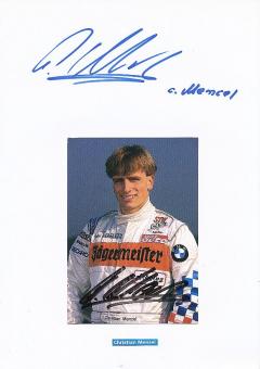 2  x  Christian Menzel  BMW  Auto Motorsport  Autogrammkarte + Karte  original signiert 